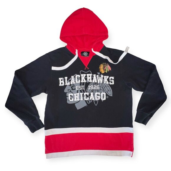 NHL Chicago Blackhawks Mens Hoodie  Pullover Embroidered GIII by Carl Banks - Picture 1 of 15